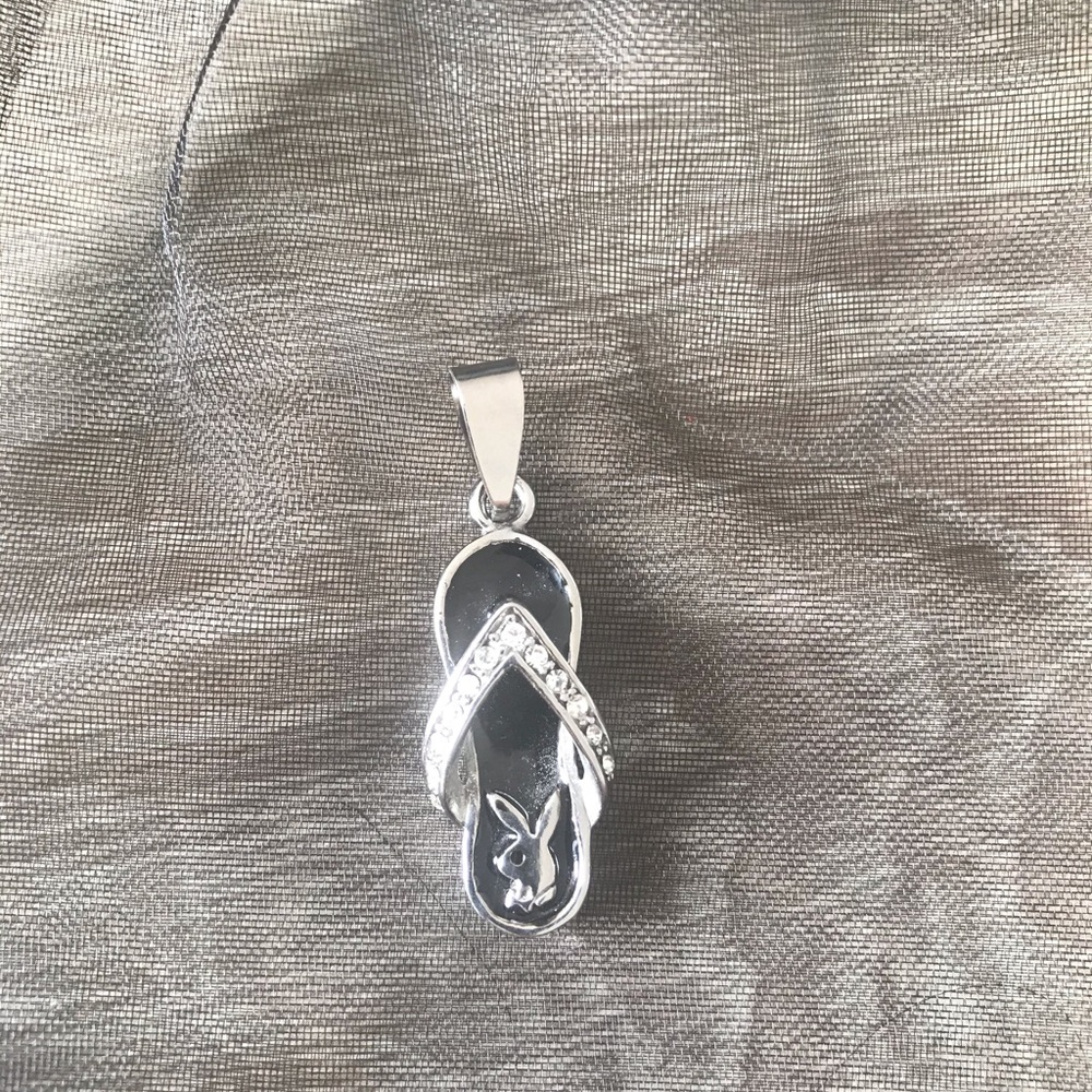 ✨HOST PICK✨🖤BNIB🖤Iconic Playboy Slipper Stainless Steel Charm